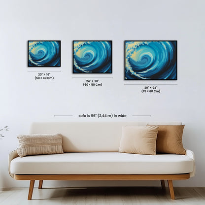 Paint by numbers - Ocean Swirl - MyArt