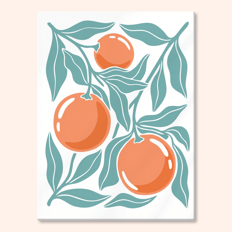 Paint by numbers - Orange Branch - MyArt
