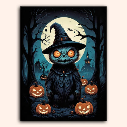 Paint by numbers - Owl Witch - MyArt