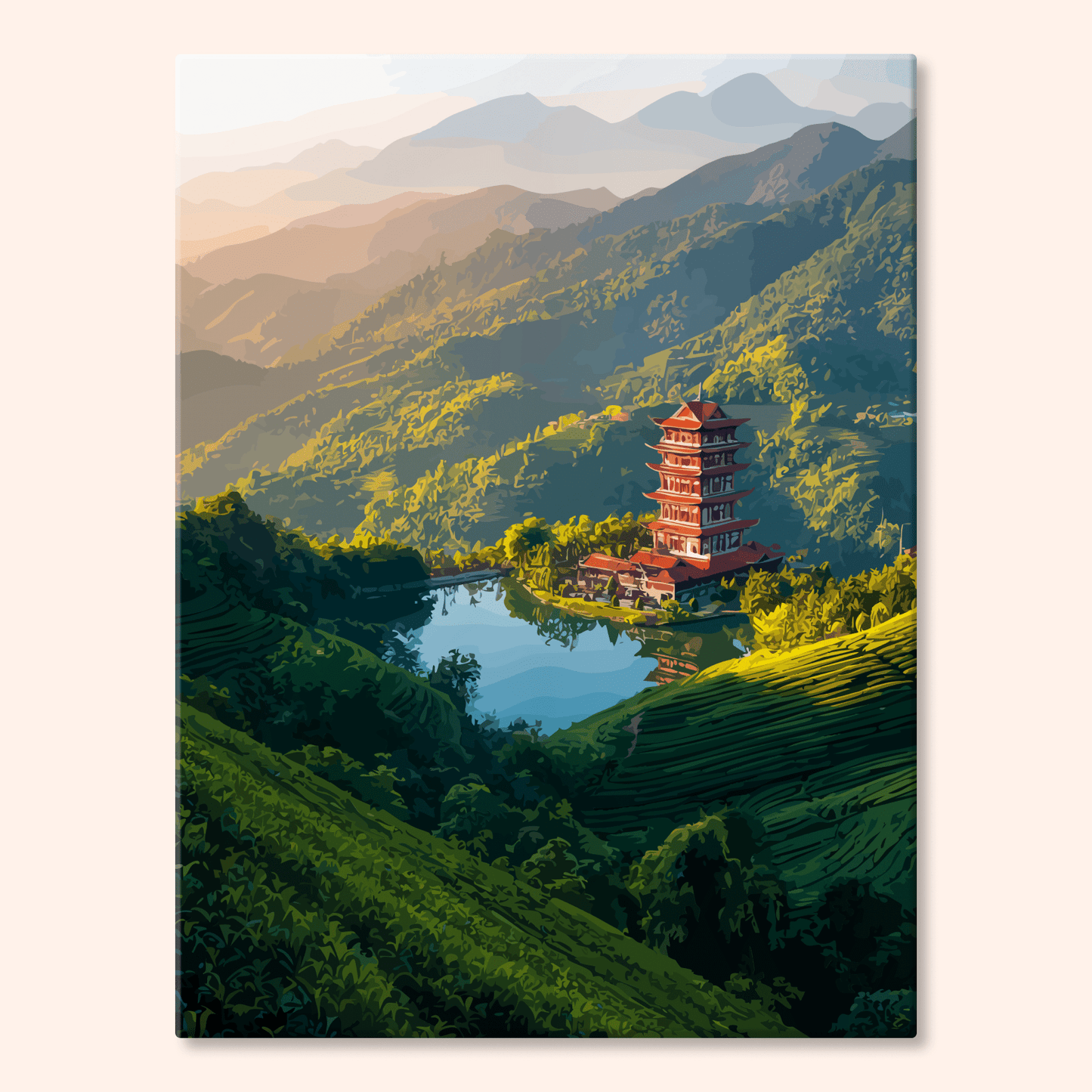 Paint by numbers - Pagoda Valley - MyArt