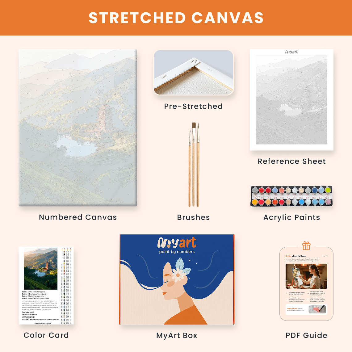 Paint by numbers - Pagoda Valley - MyArt