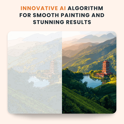 Paint by numbers - Pagoda Valley - MyArt