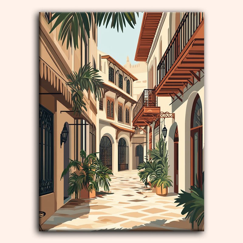 Paint by numbers - Palm Alley - MyArt