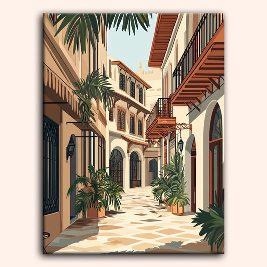 Paint by numbers - Palm Alley - MyArt