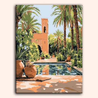 Paint by numbers - Palm Retreat - MyArt