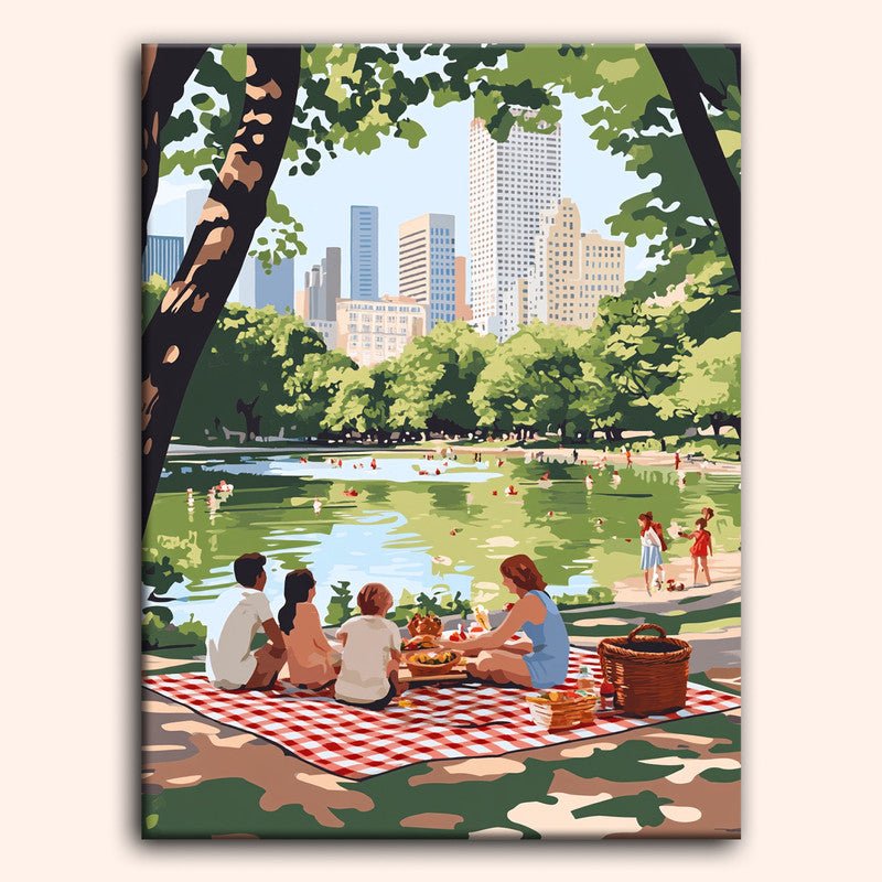 Paint by numbers - Park Gathering - MyArt