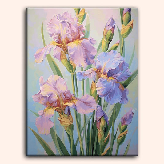 Paint by numbers - Pastel Iris - MyArt
