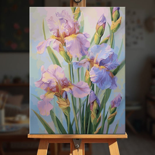Paint by numbers - Pastel Iris - MyArt