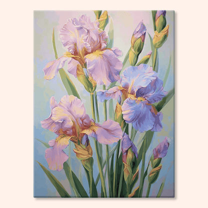Paint by numbers - Pastel Iris - MyArt