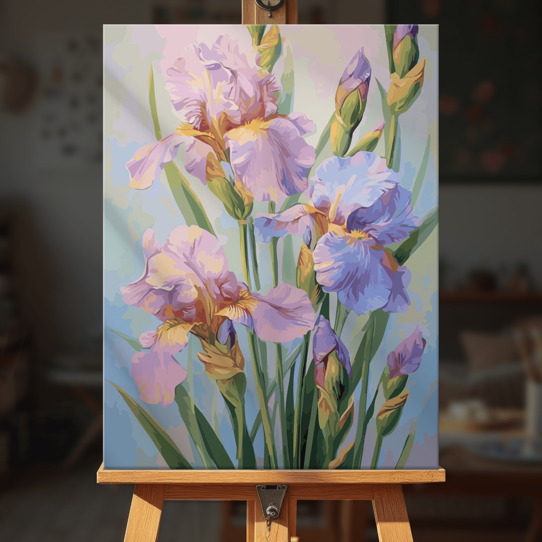 Paint by numbers - Pastel Iris - MyArt