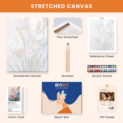 Paint by numbers - Pastel Iris - MyArt