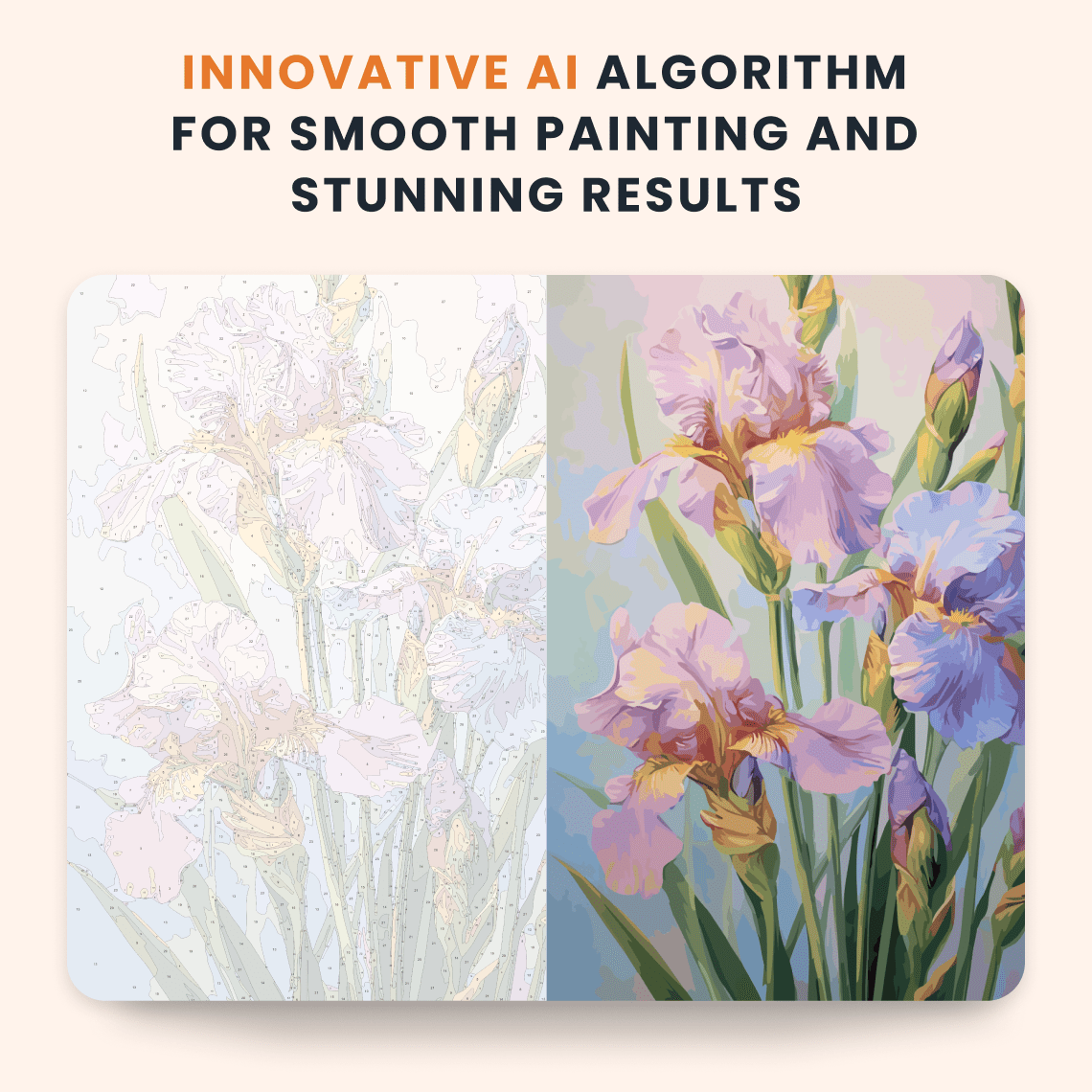 Paint by numbers - Pastel Iris - MyArt