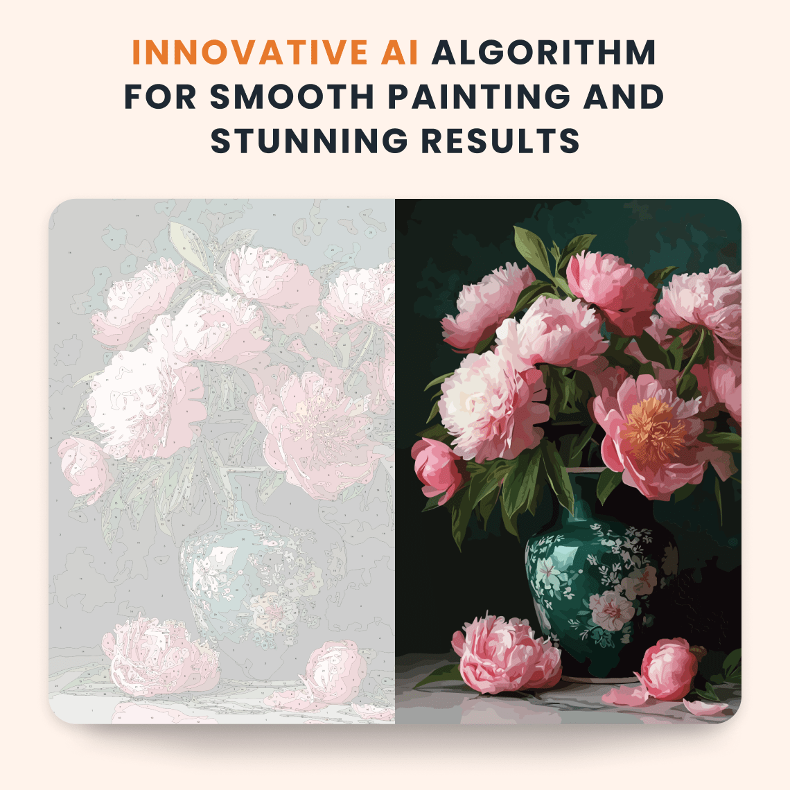 Paint by numbers - Pastel Petals - MyArt