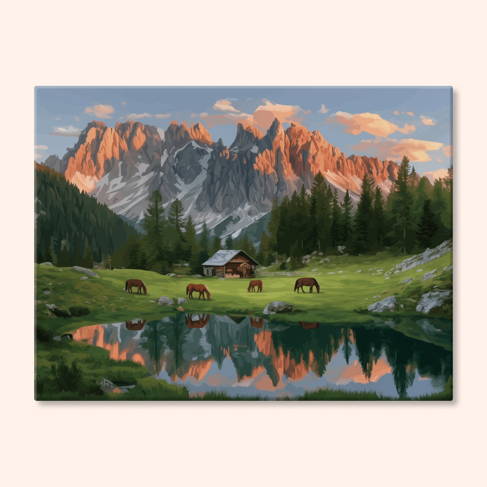 Paint by numbers - Pasture Peaks - MyArt