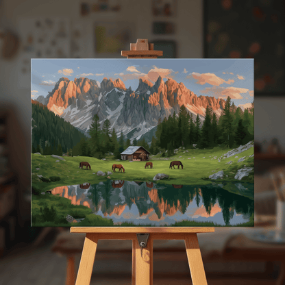 Paint by numbers - Pasture Peaks - MyArt