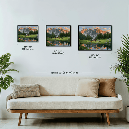 Paint by numbers - Pasture Peaks - MyArt