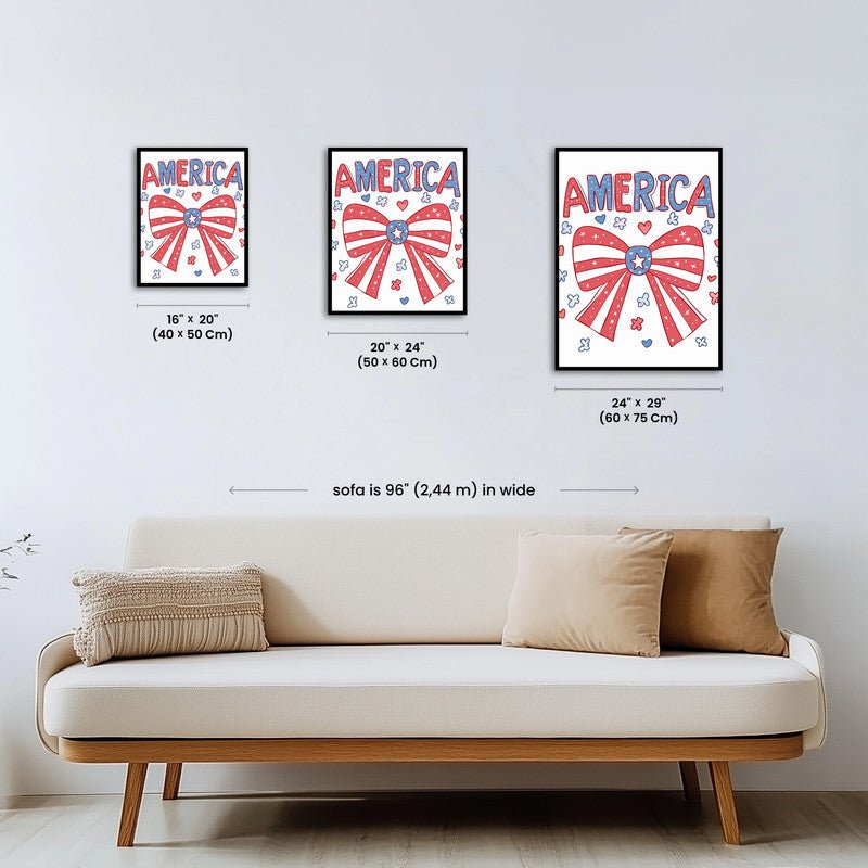 Paint by numbers - Patriotic Bow - MyArt