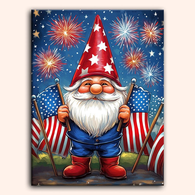 Paint by numbers - Patriotic Gnome - MyArt