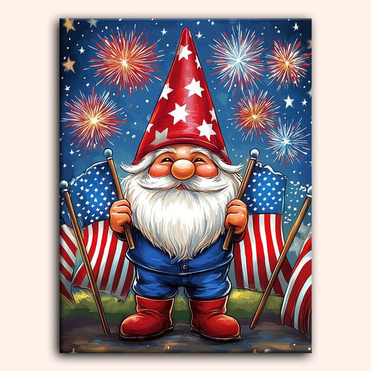Paint by numbers - Patriotic Gnome - MyArt
