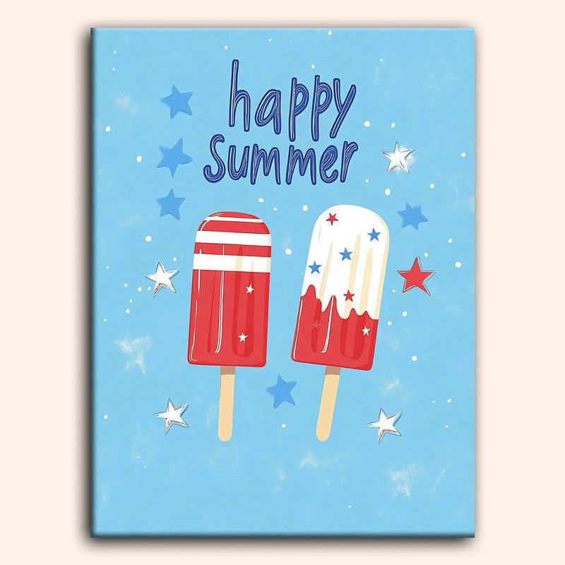 Paint by numbers - Patriotic Popsicles - MyArt