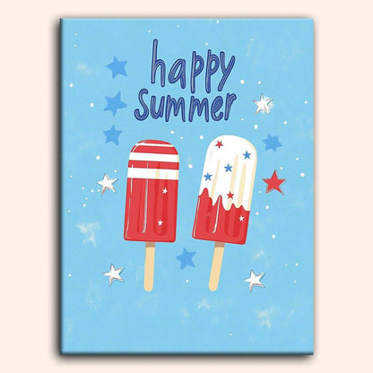 Paint by numbers - Patriotic Popsicles - MyArt