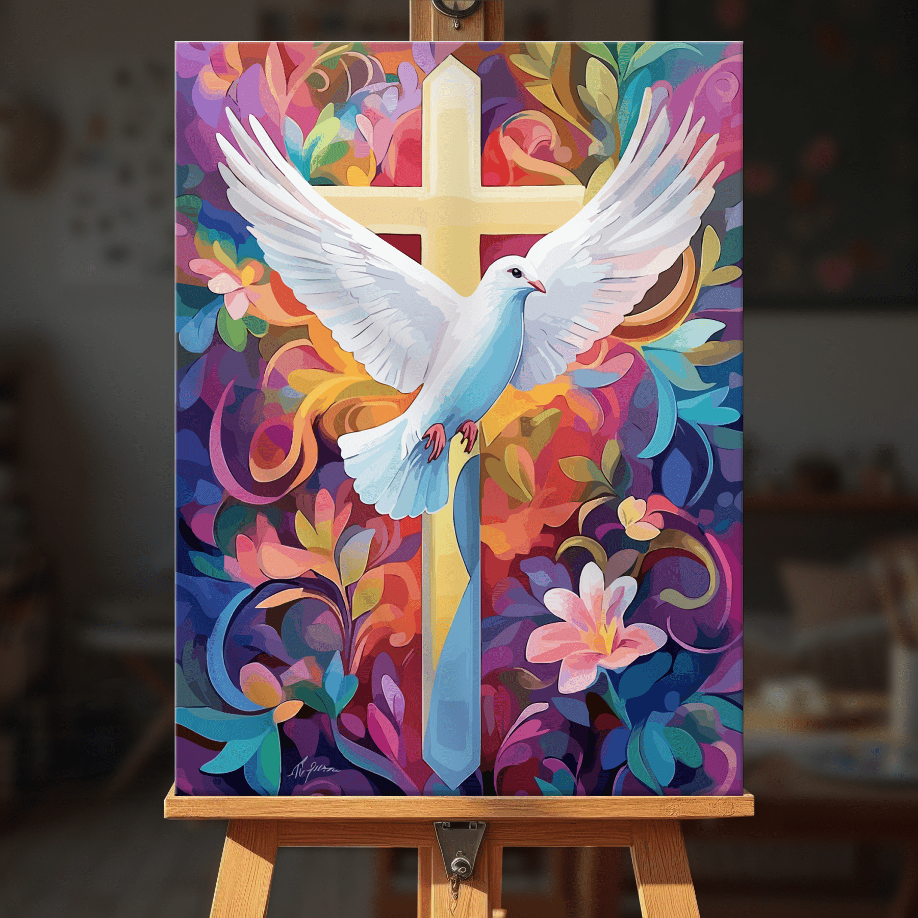 Paint by numbers - Peace Cross - MyArt