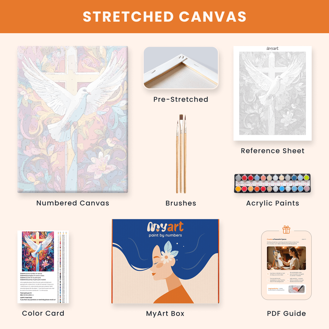 Paint by numbers - Peace Cross - MyArt