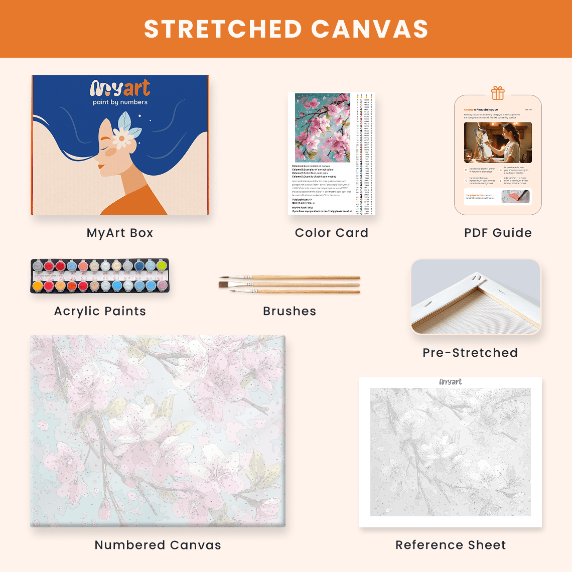 Paint by numbers - Peaceful Stem - MyArt