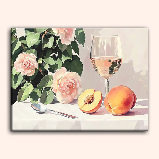 Paint by numbers - Peach Rose - MyArt