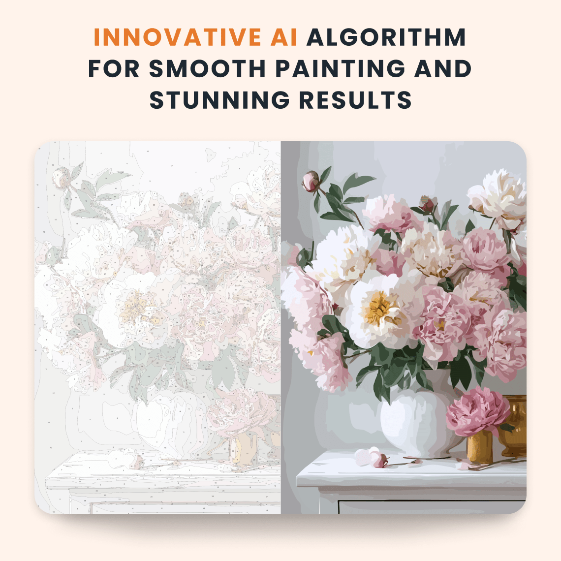 Paint by numbers - Peony Delight - MyArt