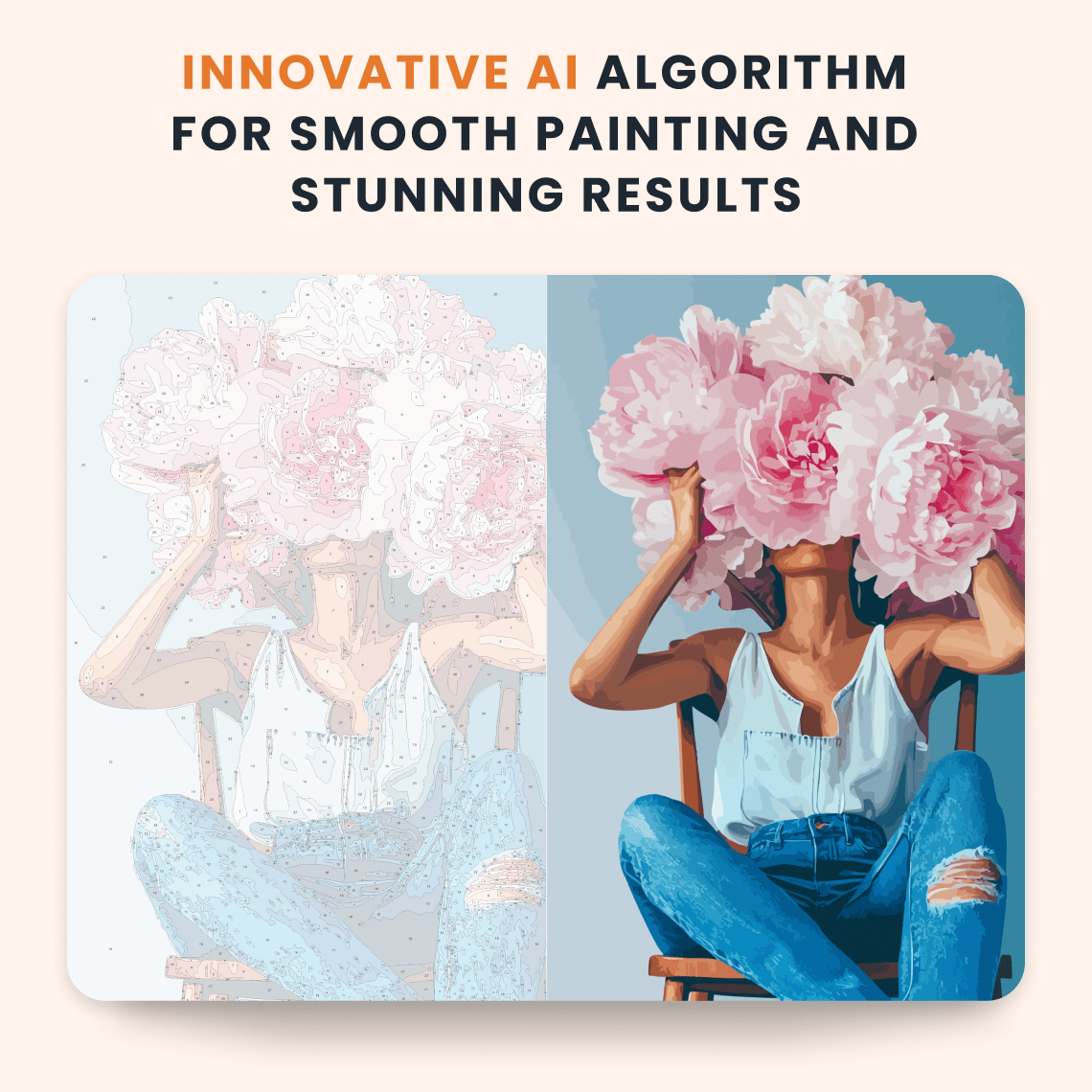 Paint by numbers - Peony Mirage - MyArt