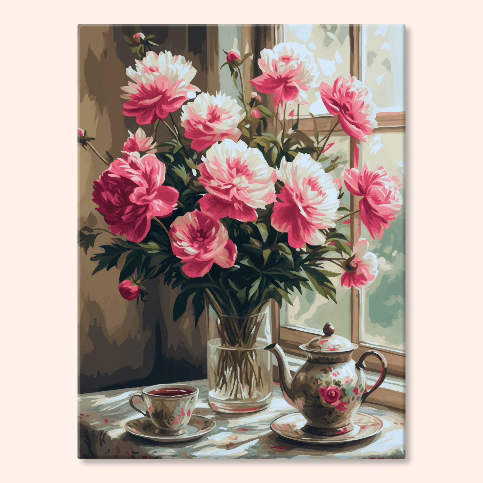 Paint by numbers - Peony Tea - MyArt