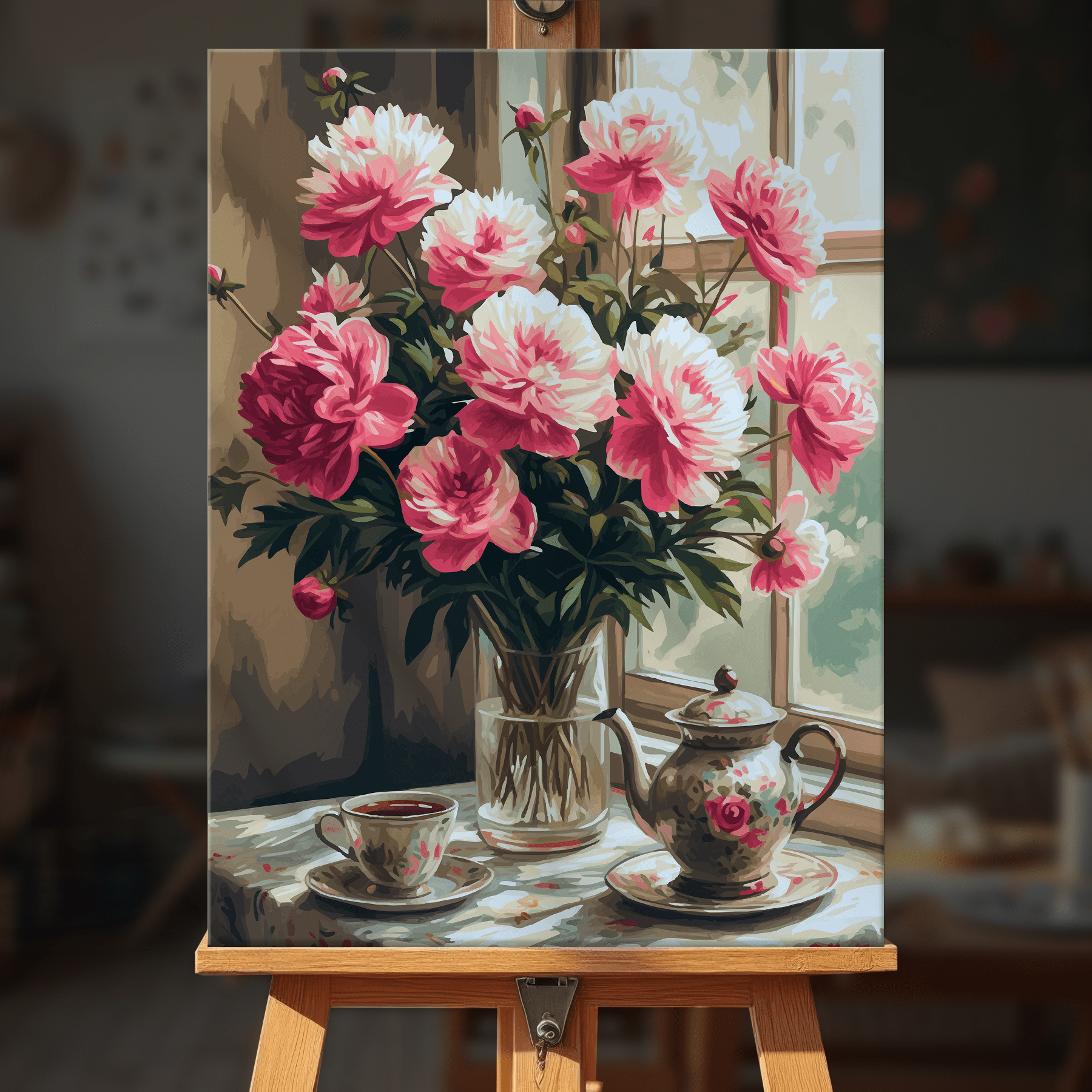 Paint by numbers - Peony Tea - MyArt