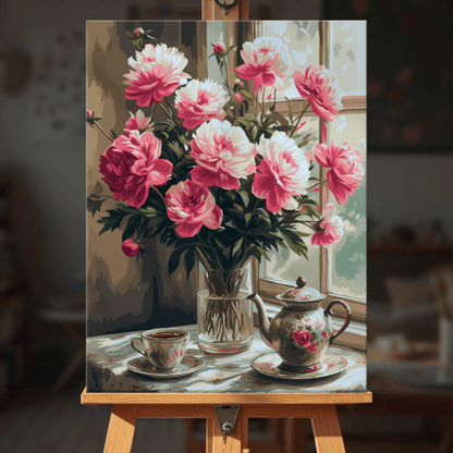 Paint by numbers - Peony Tea - MyArt