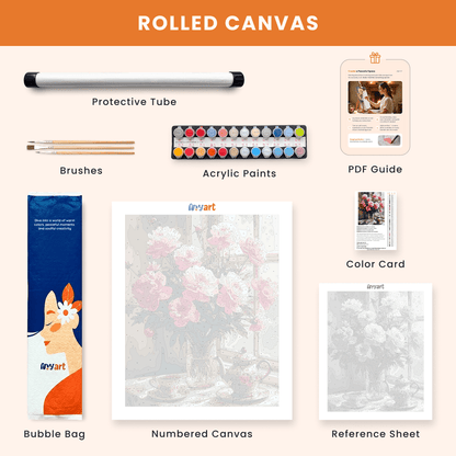 Paint by numbers - Peony Tea - MyArt