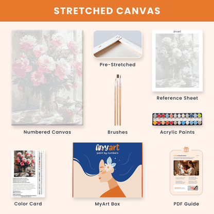 Paint by numbers - Peony Tea - MyArt