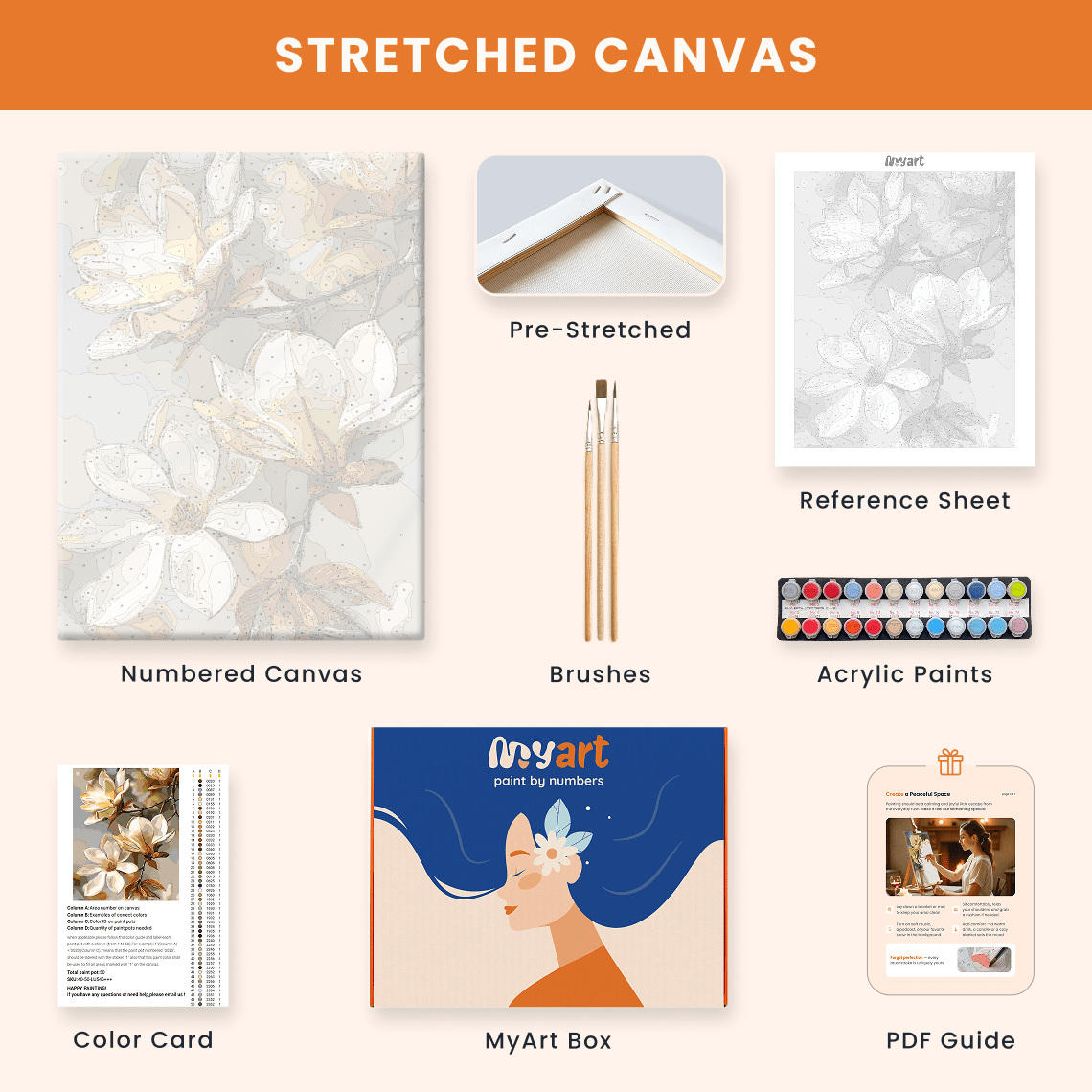 Paint by numbers - Petal Cloud Drift - MyArt