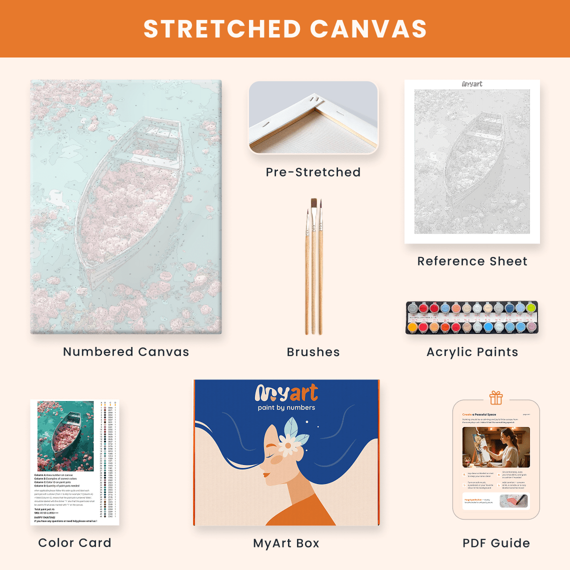 Paint by numbers - Petal Drift - MyArt