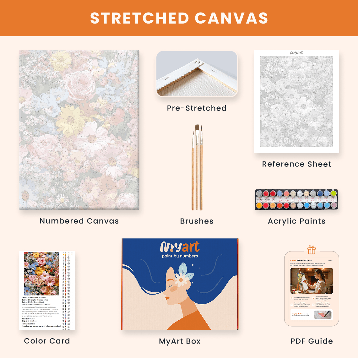 Paint by numbers - Petal Mirage - MyArt