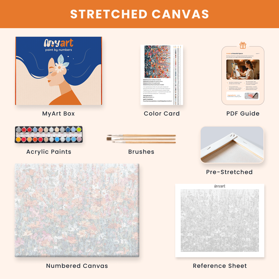 Paint by numbers - Petal Procession - MyArt