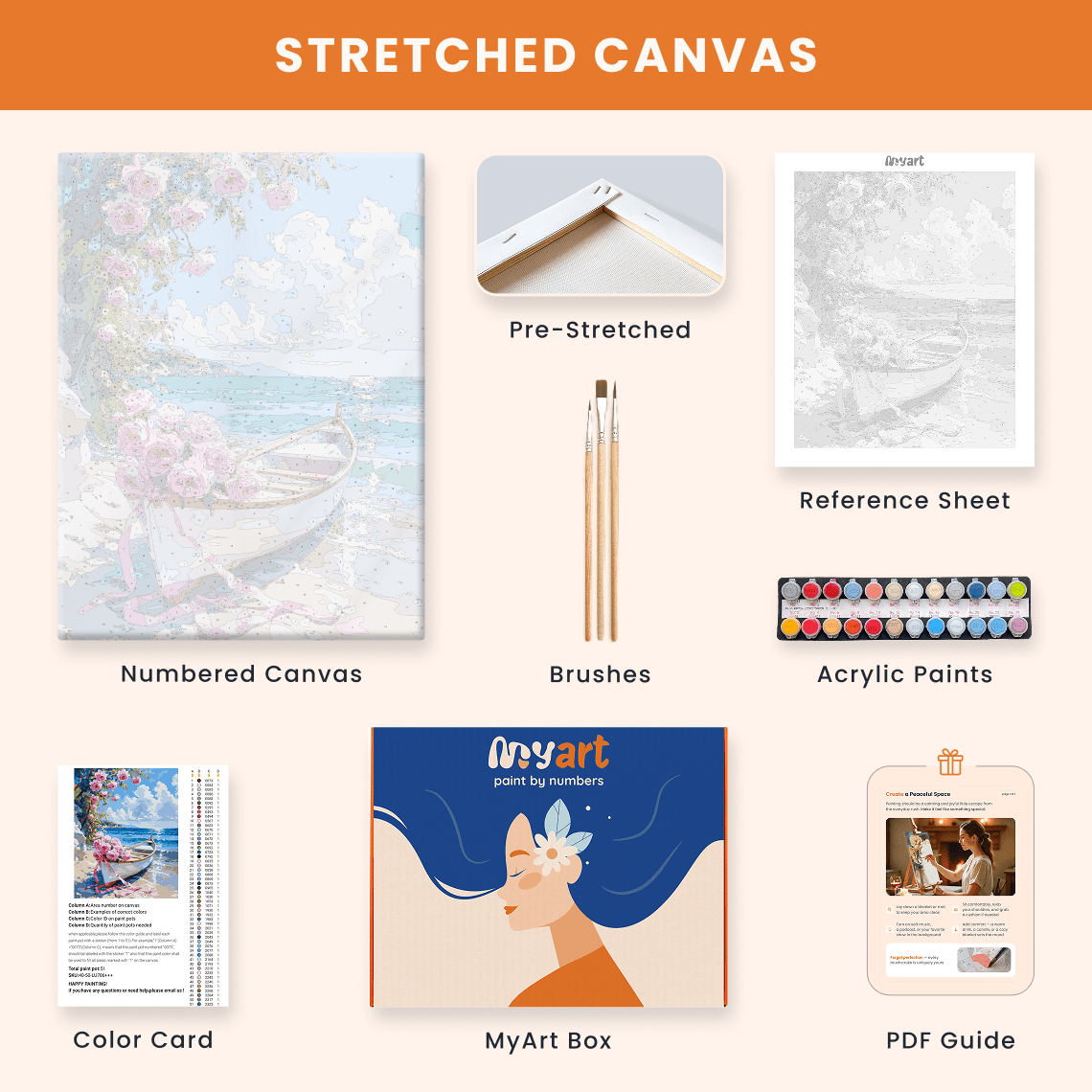 Paint by numbers - Petal Shore - MyArt