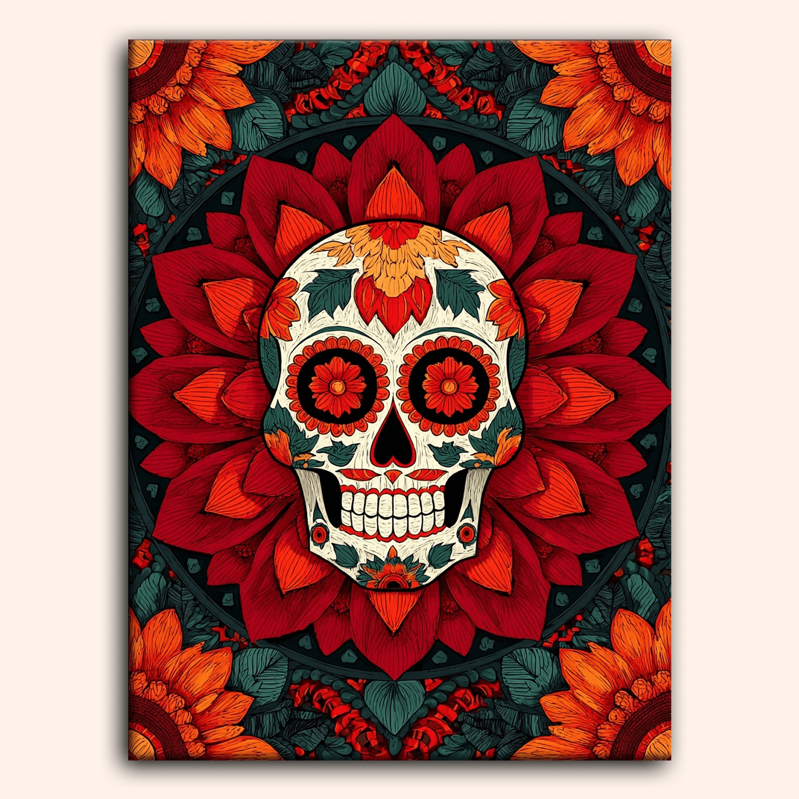 Paint by numbers - Petal Skull - MyArt