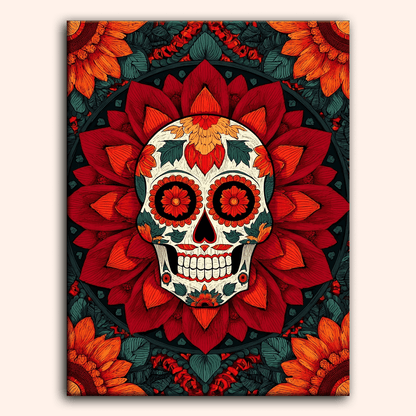 Paint by numbers - Petal Skull - MyArt