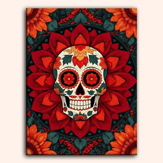Paint by numbers - Petal Skull - MyArt