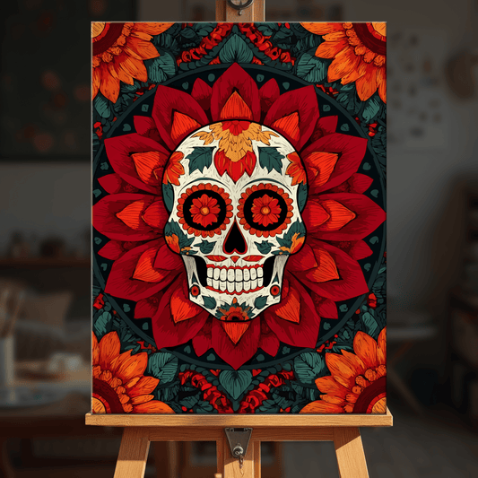 Paint by numbers - Petal Skull - MyArt