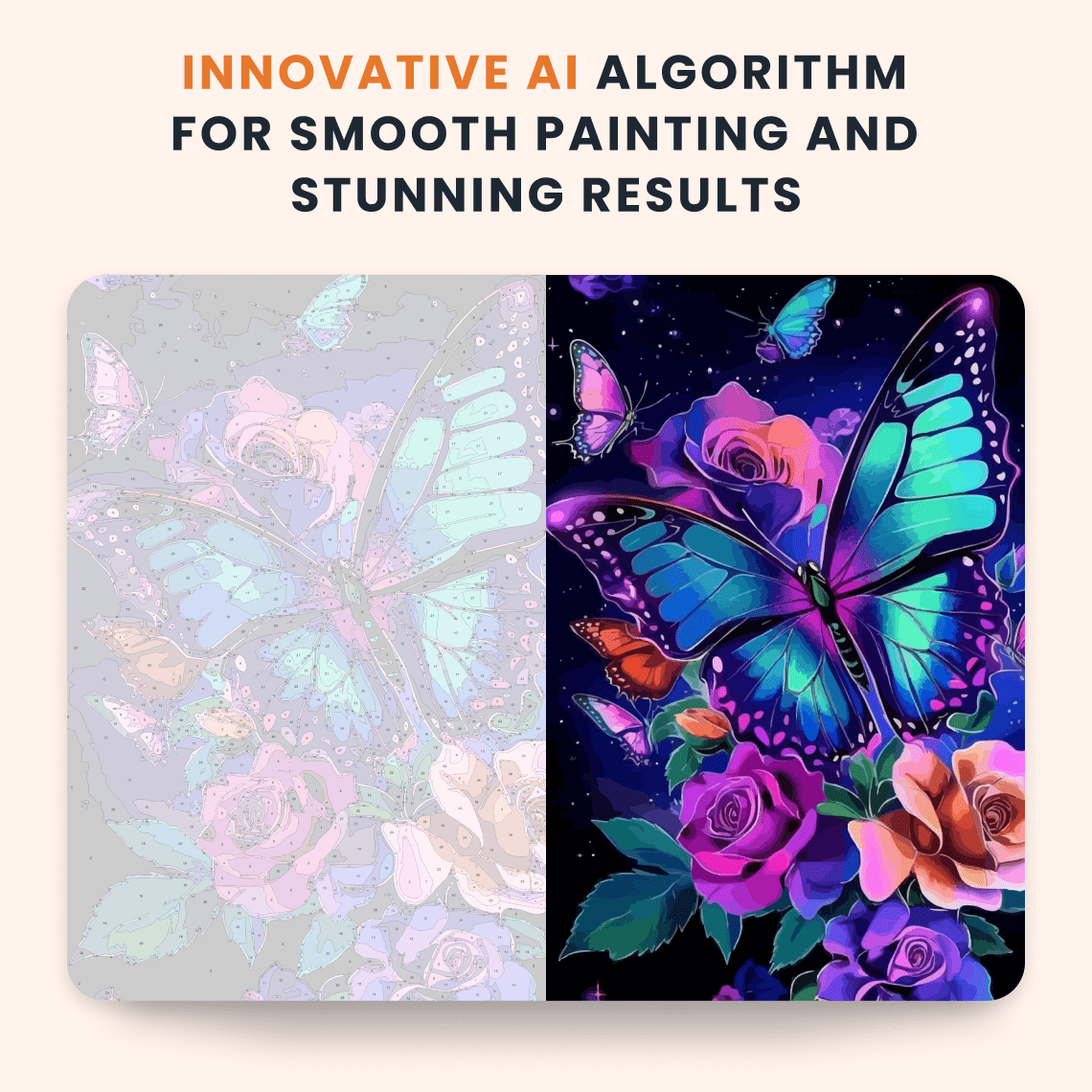 Paint by numbers - Petal Wings - MyArt