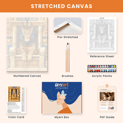 Paint by numbers - Pharaoh Cat - MyArt