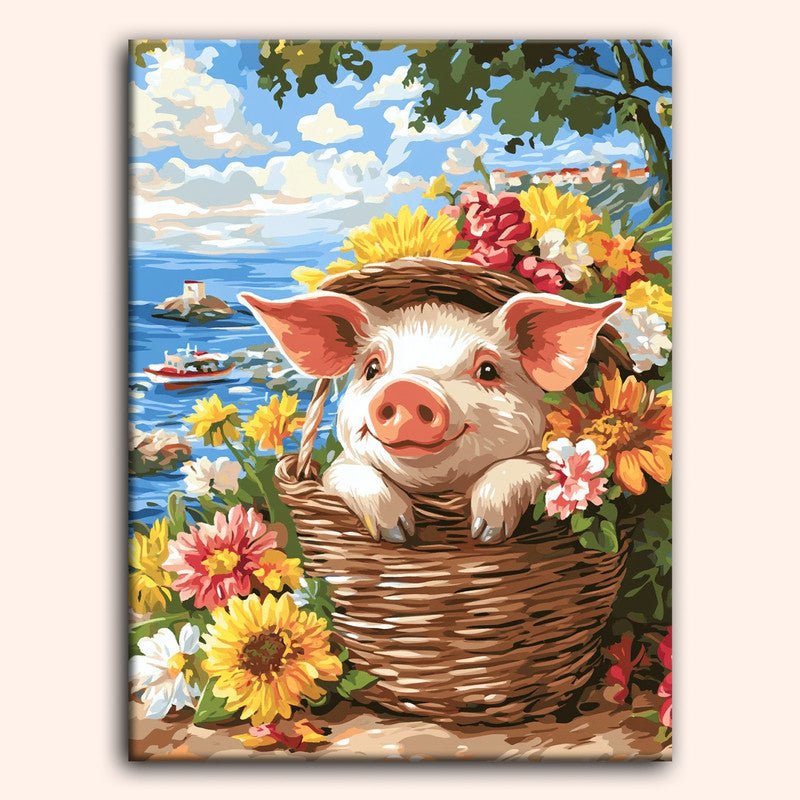 Paint by numbers - Piglet Riviera - MyArt