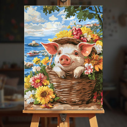 Paint by numbers - Piglet Riviera - MyArt