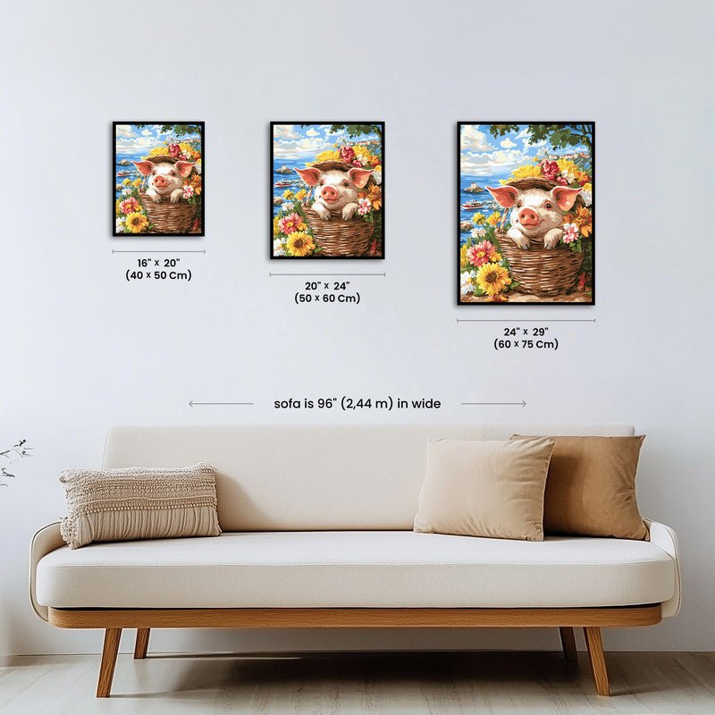 Paint by numbers - Piglet Riviera - MyArt